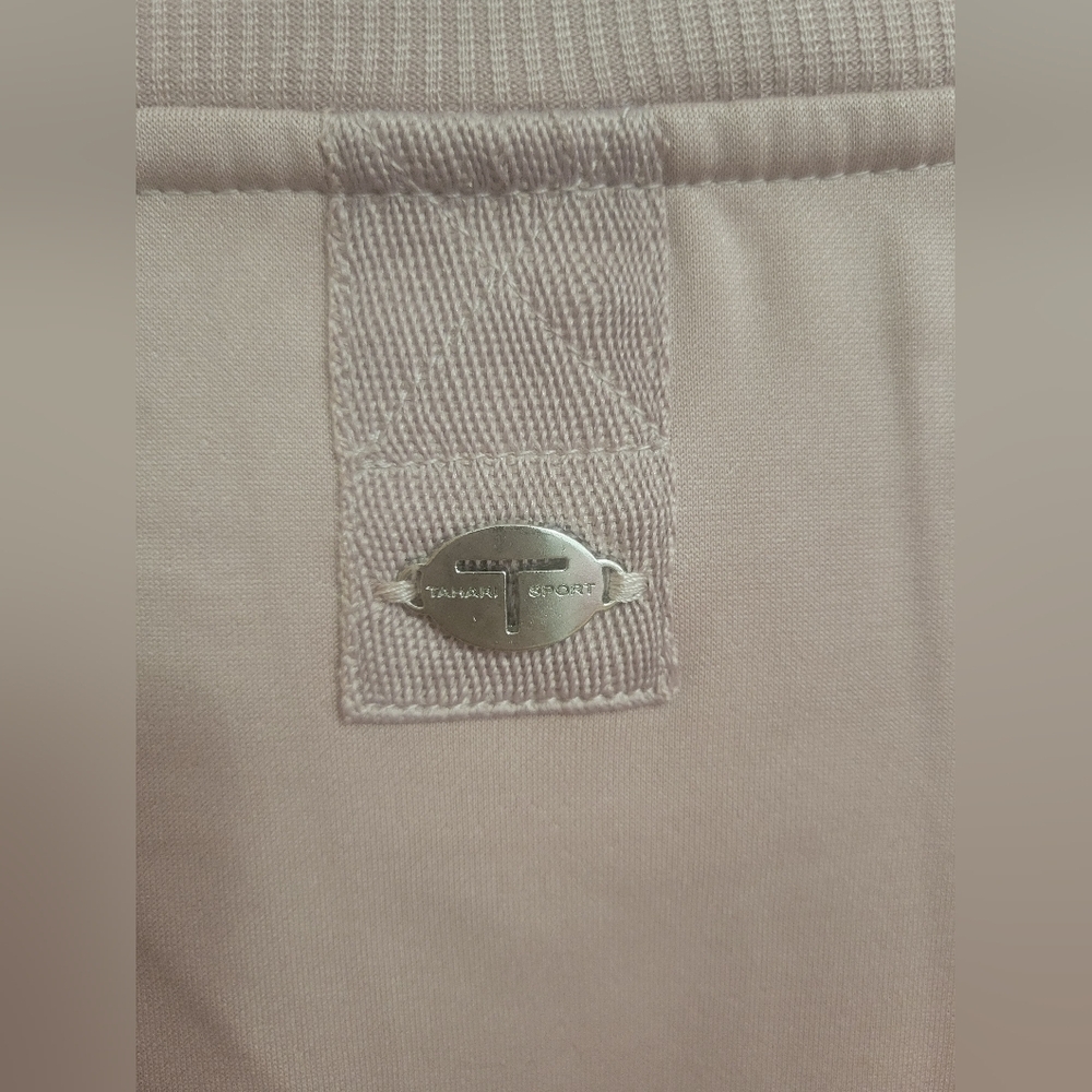 NWT- TAHARI SPORTS- Mauve Pink Long Sleeve Sweatshirt - Picture 5 of 6